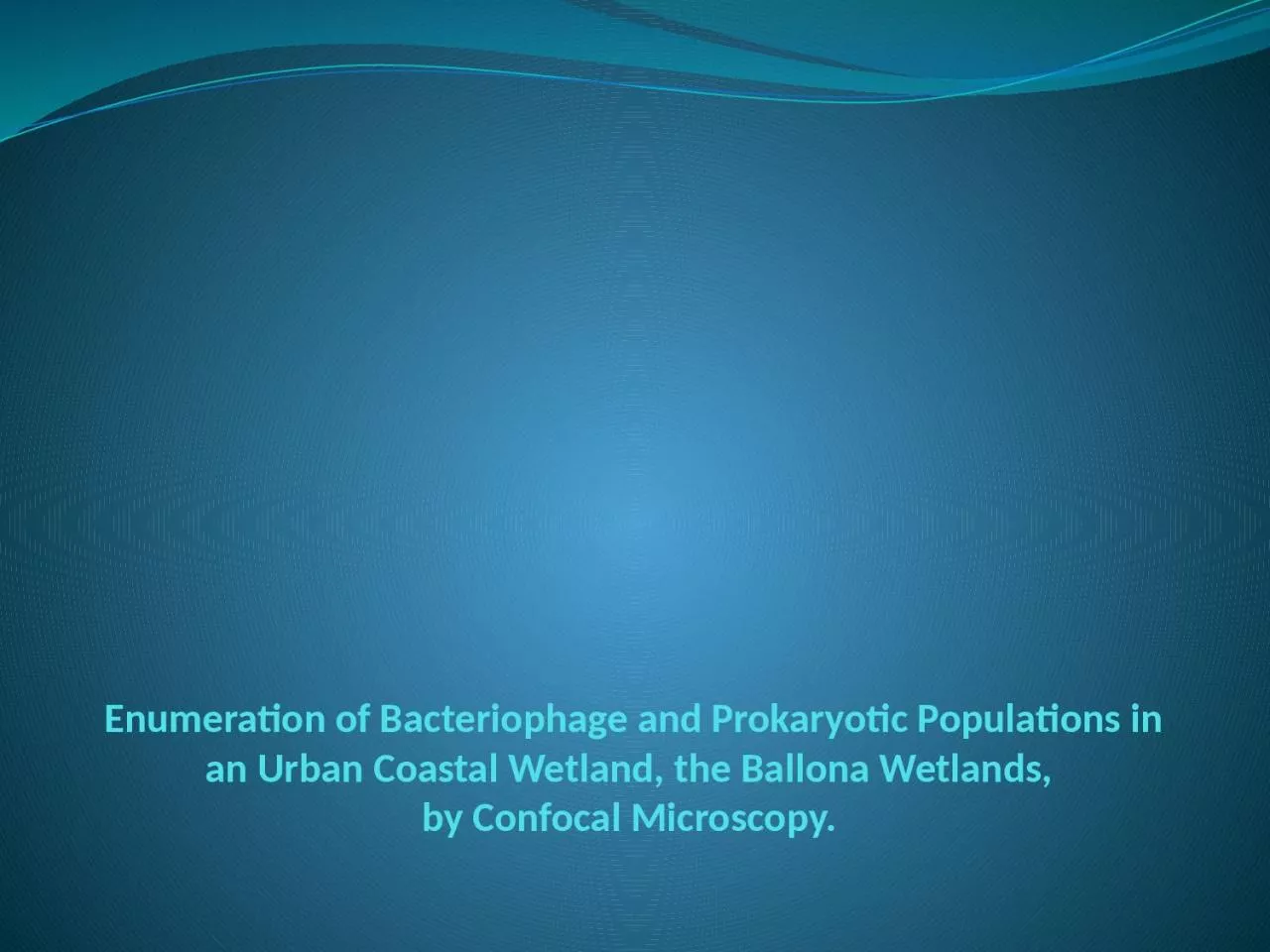 PPT-Enumeration of Bacteriophage