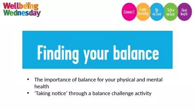 The importance of balance for your physical and mental health