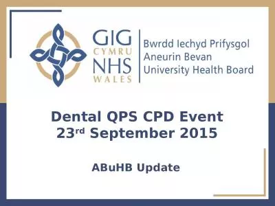 Dental QPS CPD Event 23 rd