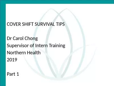 COVER SHIFT SURVIVAL TIPS
