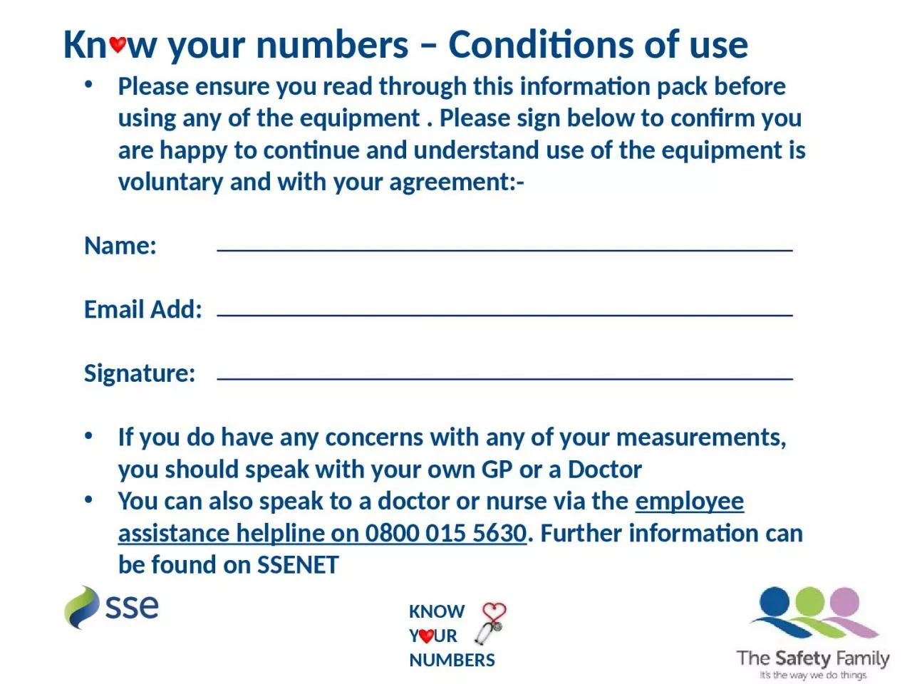 PPT-Kn w your numbers – Conditions of use