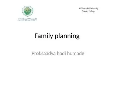 Family planning Prof.saadya