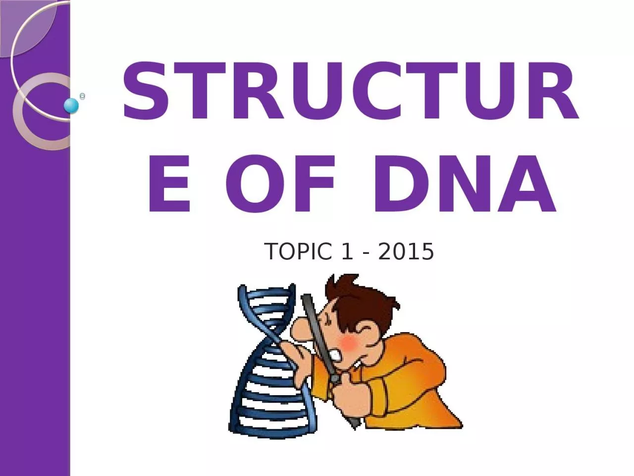 PPT-STRUCTURE OF DNA TOPIC 1 - 2015