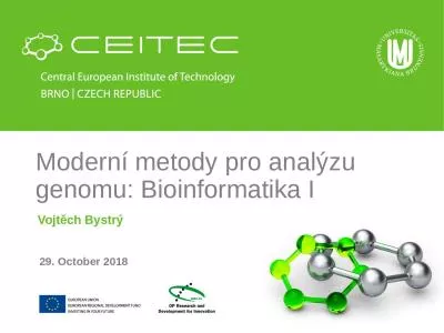 Moderní metody pro analýzu genomu: Bioinformatika I