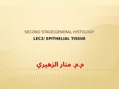 Second Stage\General Histology