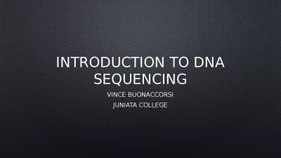 Introduction to  dna  sequencing