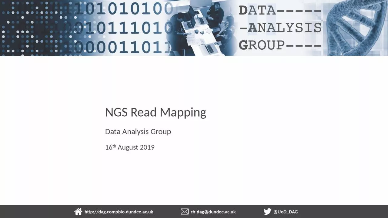 Data Analysis Group NGS Read Mapping