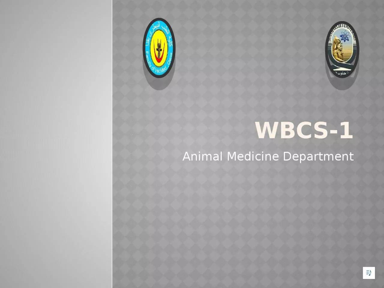 PPT-wbcs-1 Animal Medicine Department