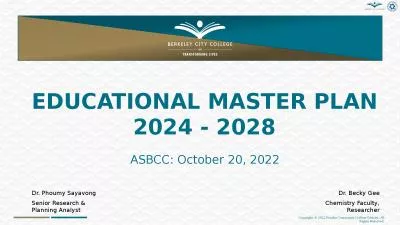 EDUCATIONAL MASTER PLAN