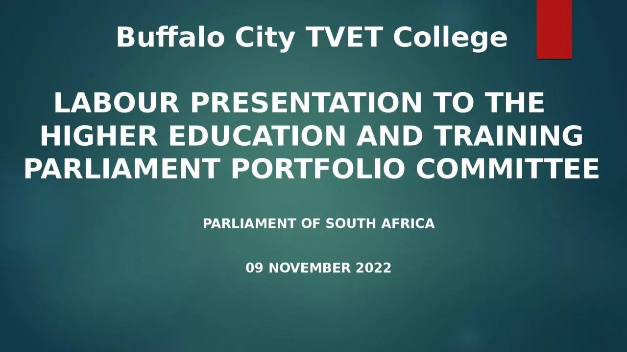 PPT-Buffalo City TVET College