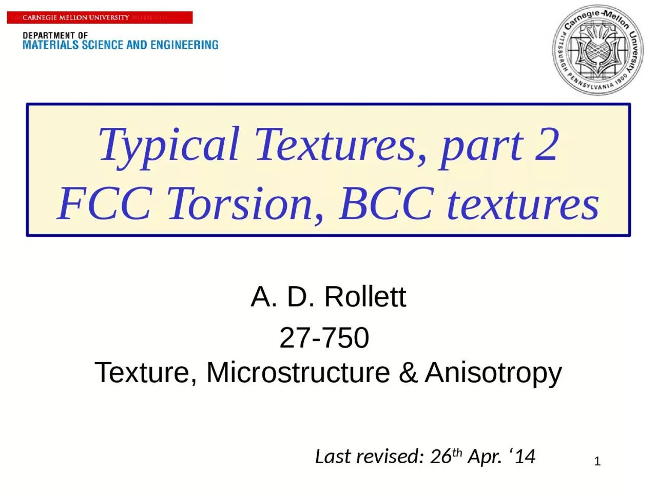 PPT-1 Typical Textures, part 2