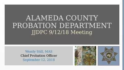 ALAMEDA COUNTY PROBATION DEPARTMENT