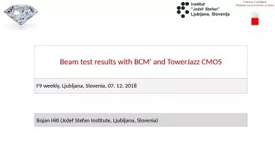 Beam test results with BCM' and TowerJazz CMOS
