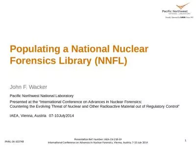 Populating a National Nuclear