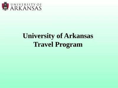 University of Arkansas Travel Program
