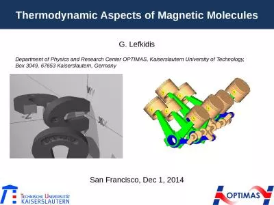 Thermodynamic Aspects of Magnetic Molecules