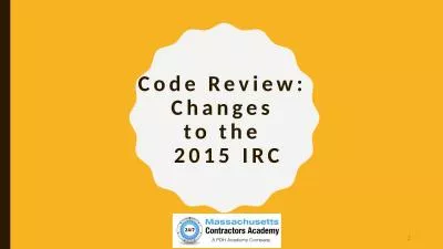 C ode Review:  Changes  to the