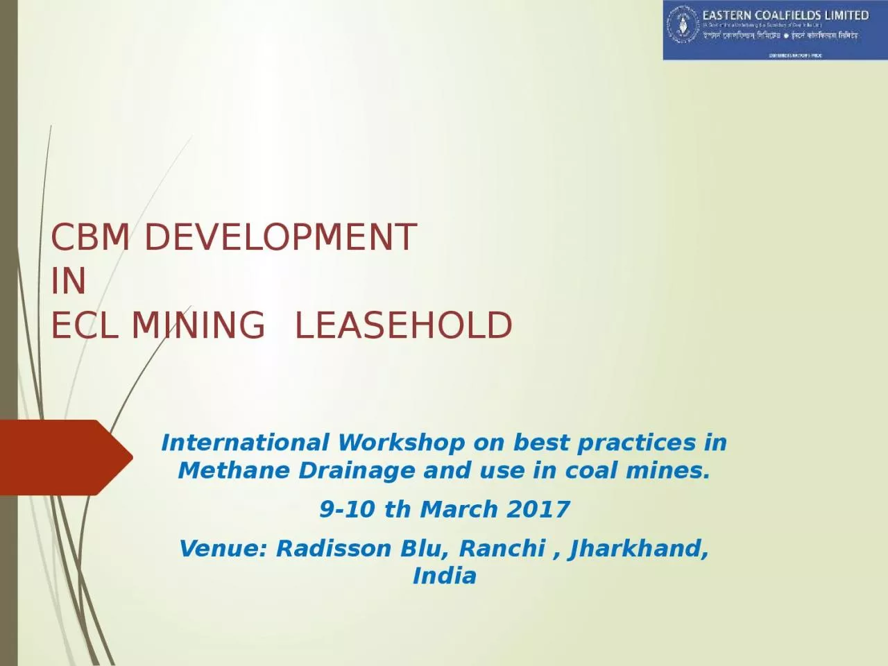 PPT-CBM DEVELOPMENT IN ECL MINING LEASEHOLD