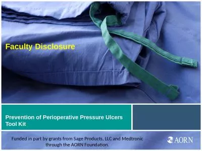 Prevention of Perioperative Pressure