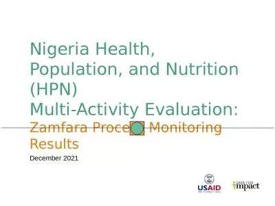 Nigeria Health, Population, and Nutrition (HPN)