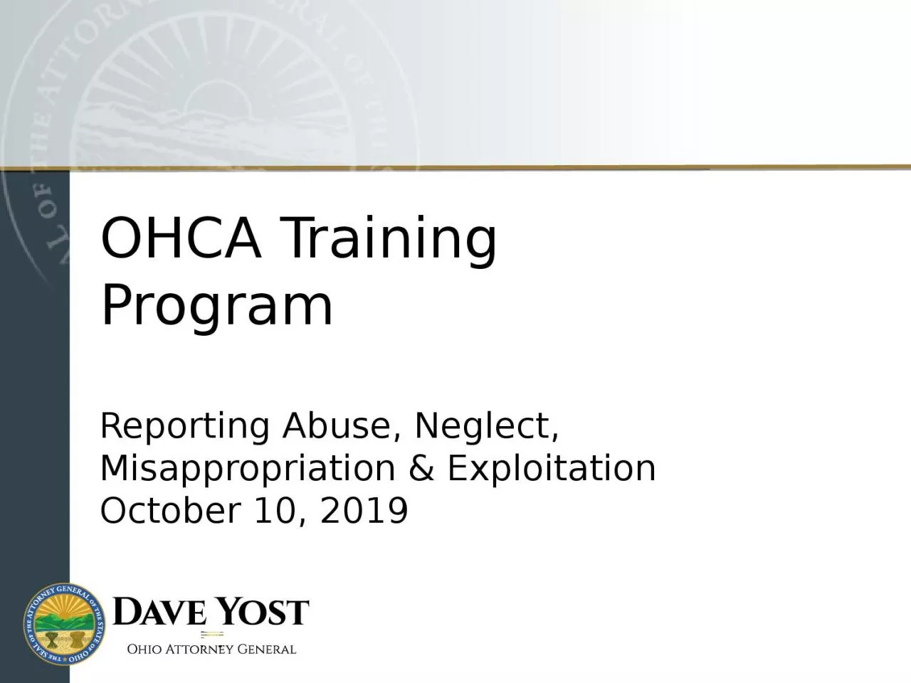 PPT-OHCA Training Program