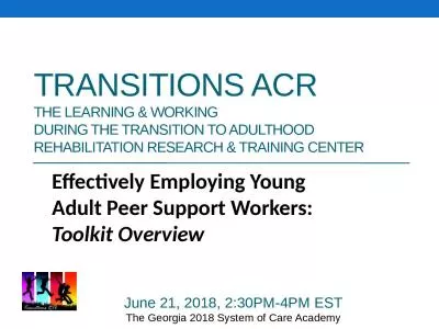 Transitions ACR The Learning & Working