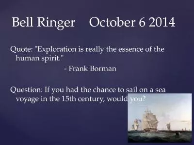 Bell Ringer		October 6 2014