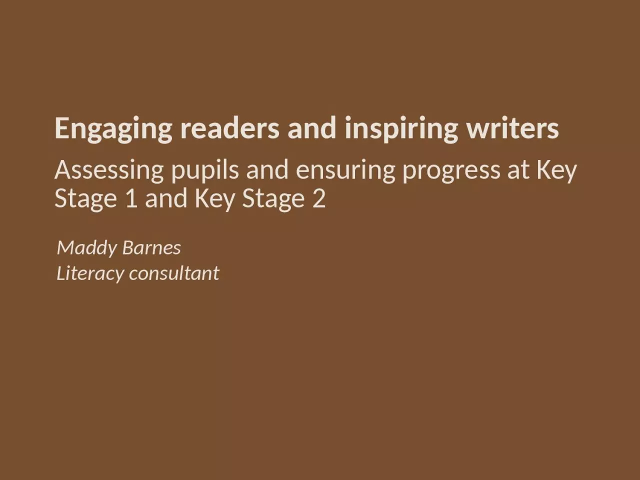 Engaging readers and inspiring writers