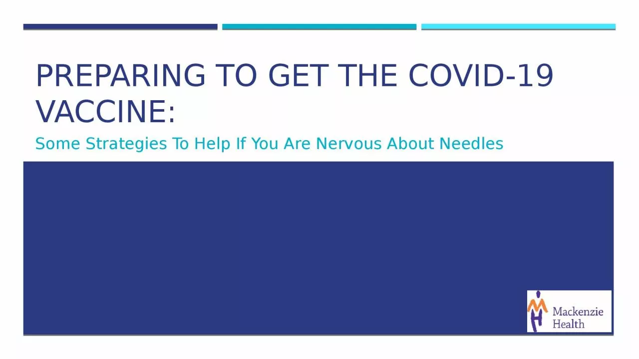 PPT-Preparing to get the Covid-19 Vaccine: