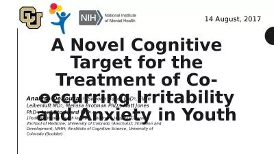 A Novel Cognitive Target for the Treatment of Co-occurring Irritability and Anxiety in Youth