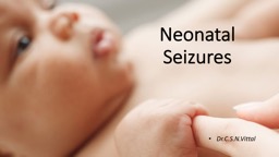 PPT-Neonatal Seizures Dr.C.S.N.Vittal