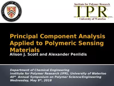 Principal Component Analysis Applied to Polymeric Sensing Materials