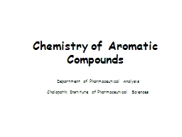 Chemistry of Aromatic Compounds