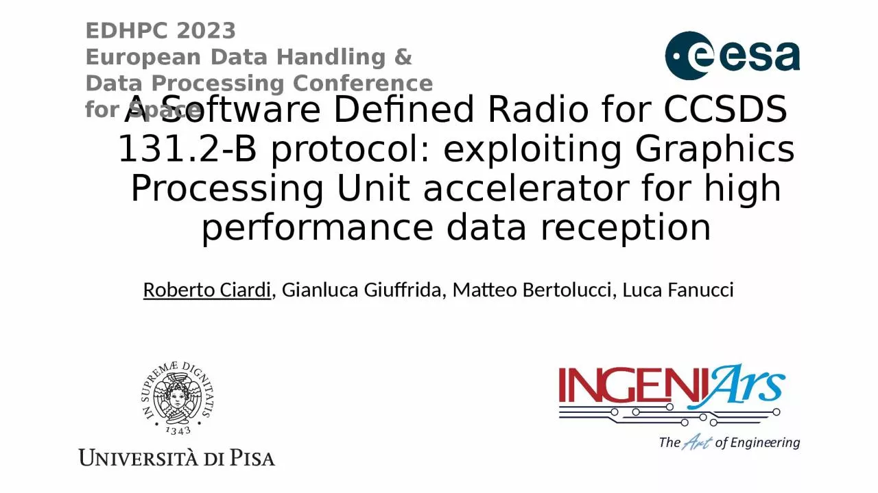 PPT-A Software Defined Radio for CCSDS 131.2-B protocol: exploiting Graphics Processing Unit