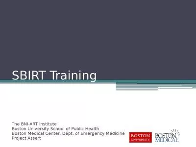 SBIRT Training The BNI-ART Institute