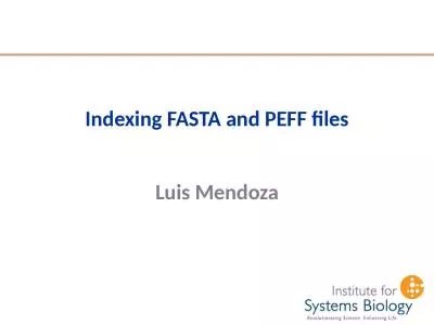 Indexing FASTA and PEFF files