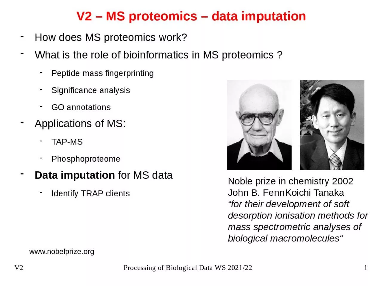 PPT-V2 – MS proteomics – data imputation