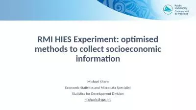 RMI HIES  Experiment:  optimised