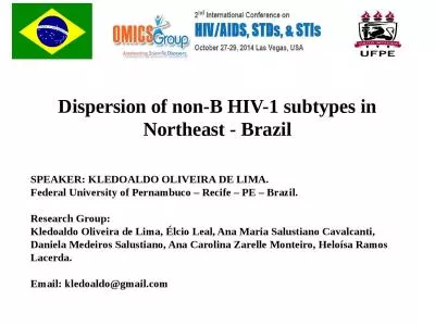 Dispersion   of  non-B HIV-1