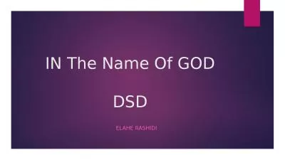 IN The Name Of GOD DSD Elahe