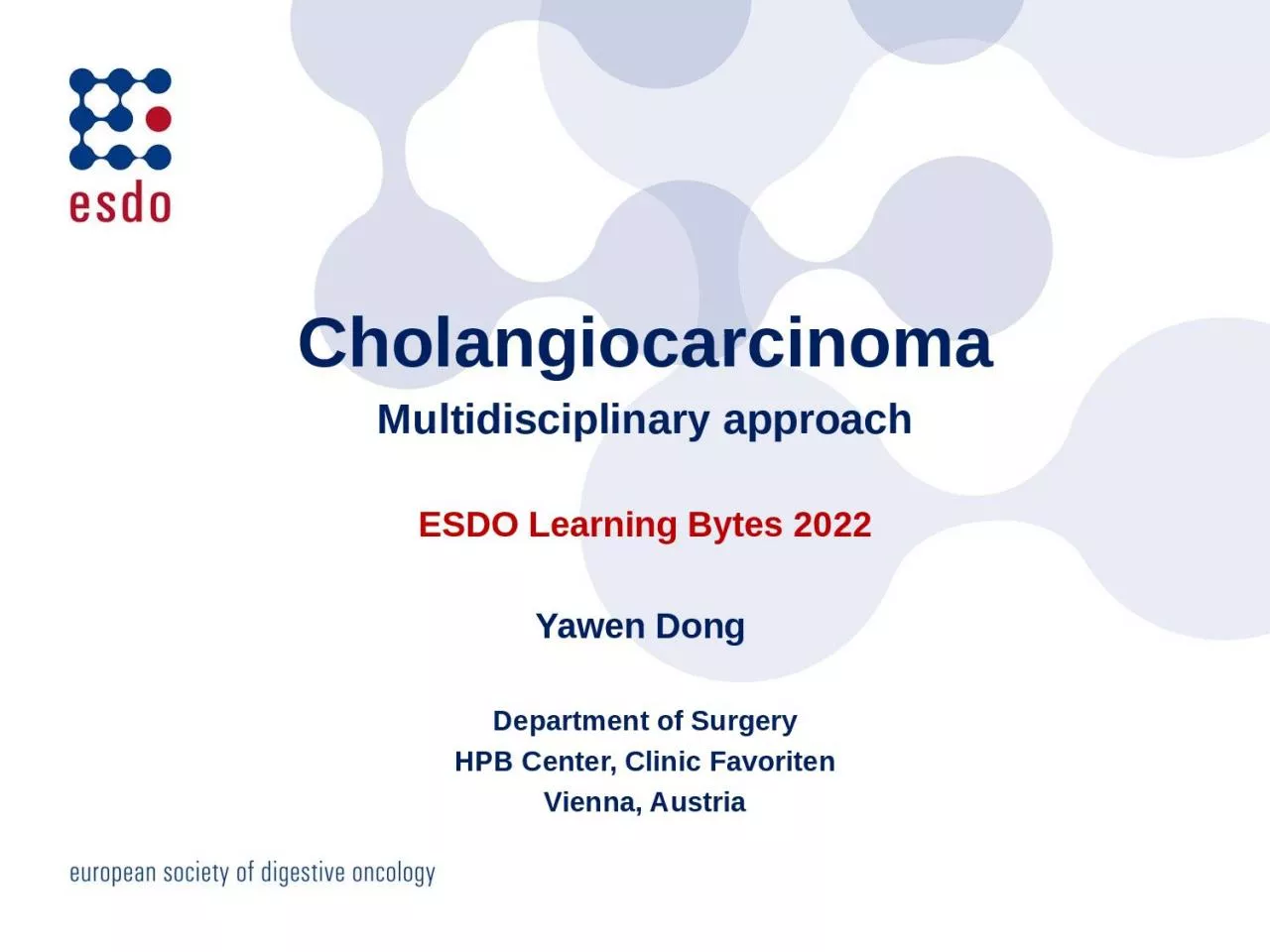 PPT-Cholangiocarcinoma Multidisciplinary