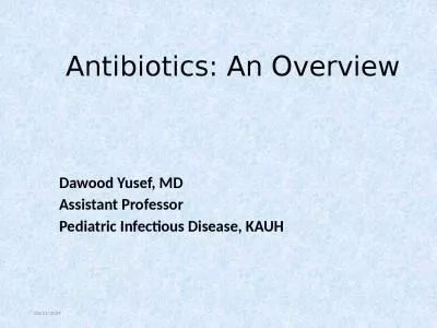 Antibiotics: An Overview