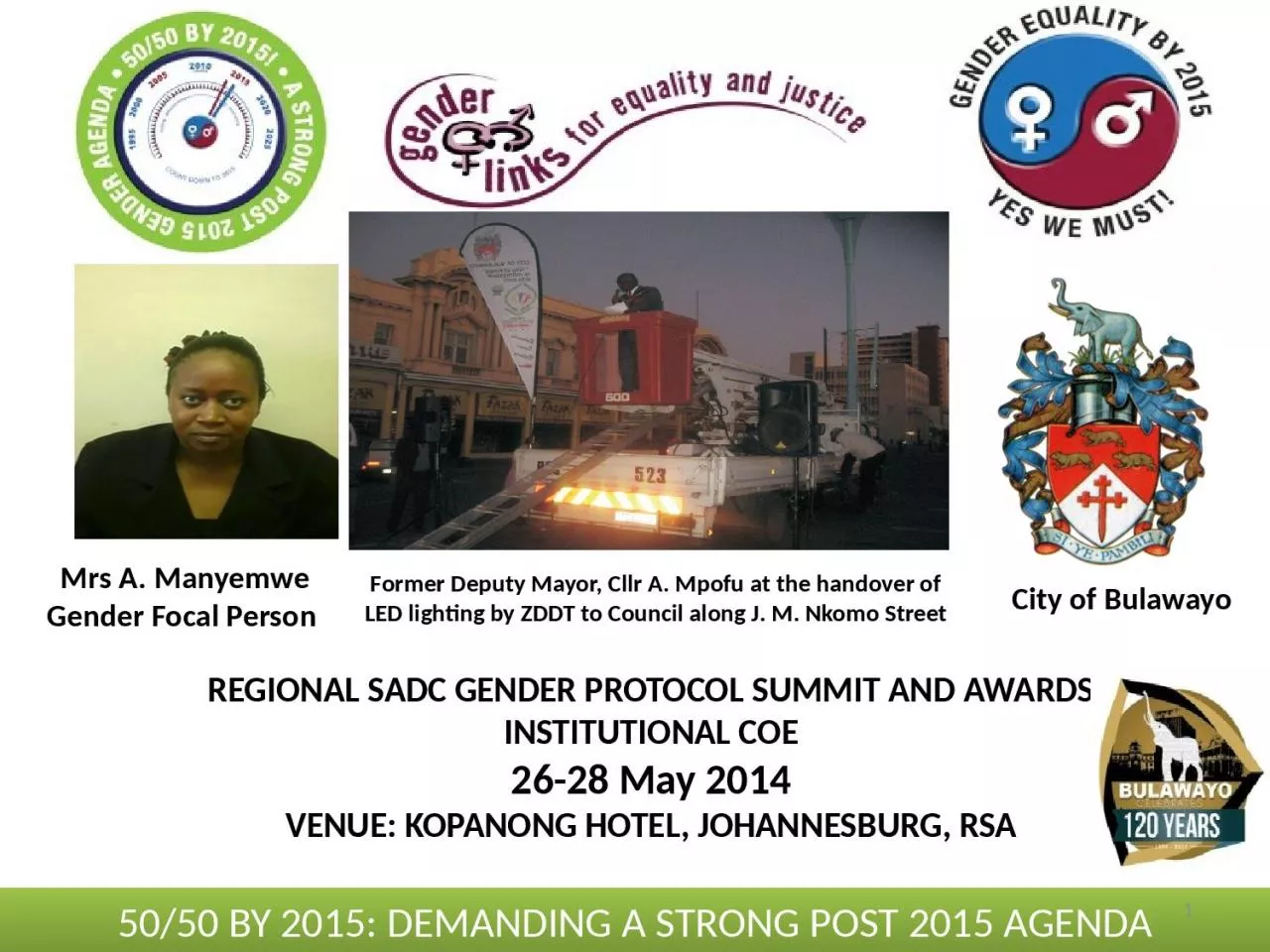 PPT-REGIONAL SADC GENDER PROTOCOL SUMMIT AND AWARDS