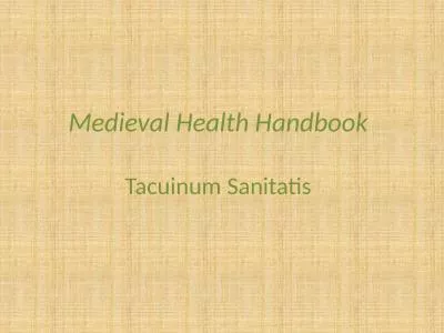 Medieval Health Handbook