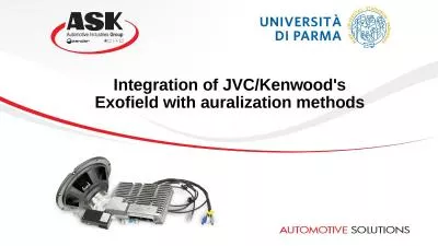 Integration of JVC/ Kenwood's