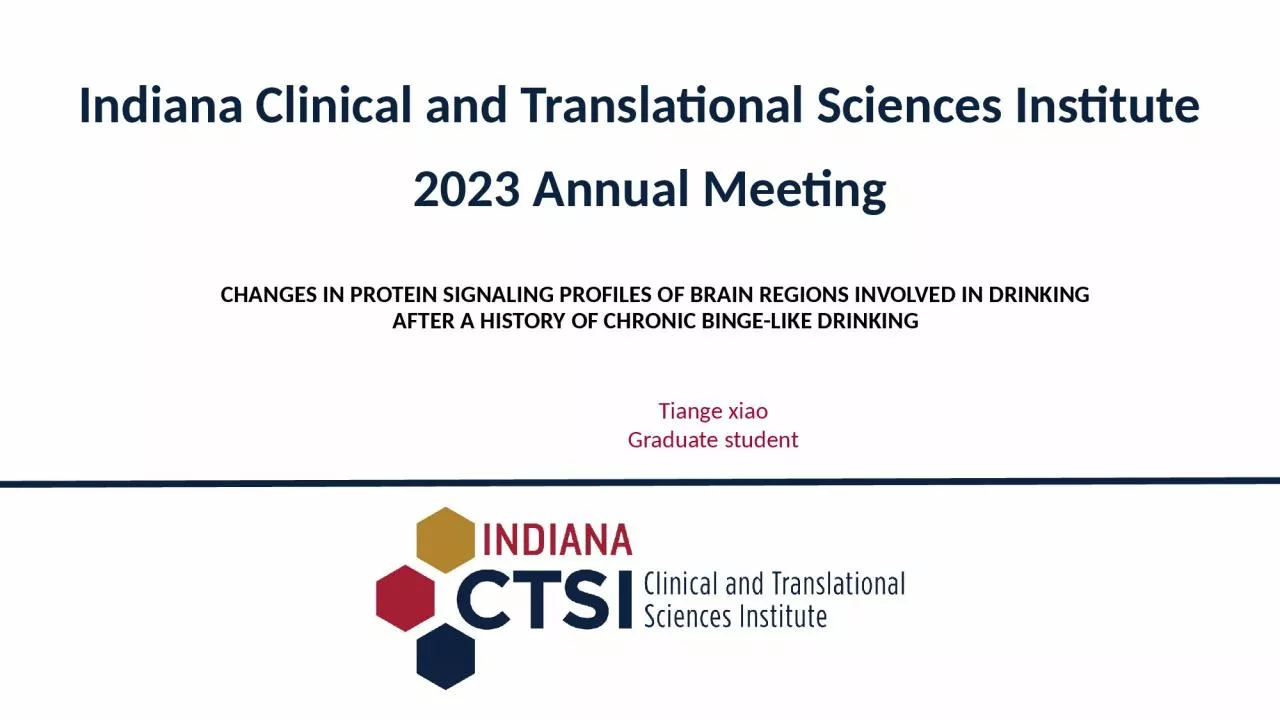 PPT-Changes in protein signaling profiles of brain regions involved in drinking after a history