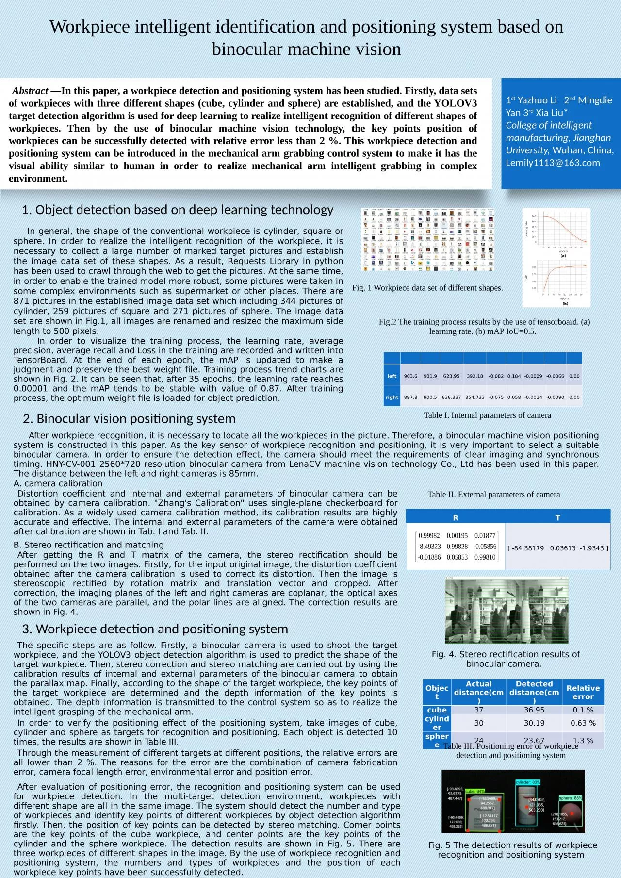 PPT-Workpiece intelligent identification and positioning system based on binocular machine