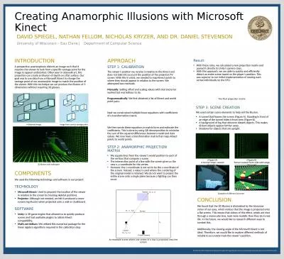 Creating Anamorphic Illusions with Microsoft Kinect