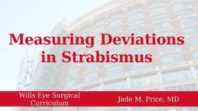 Measuring Deviations in Strabismus