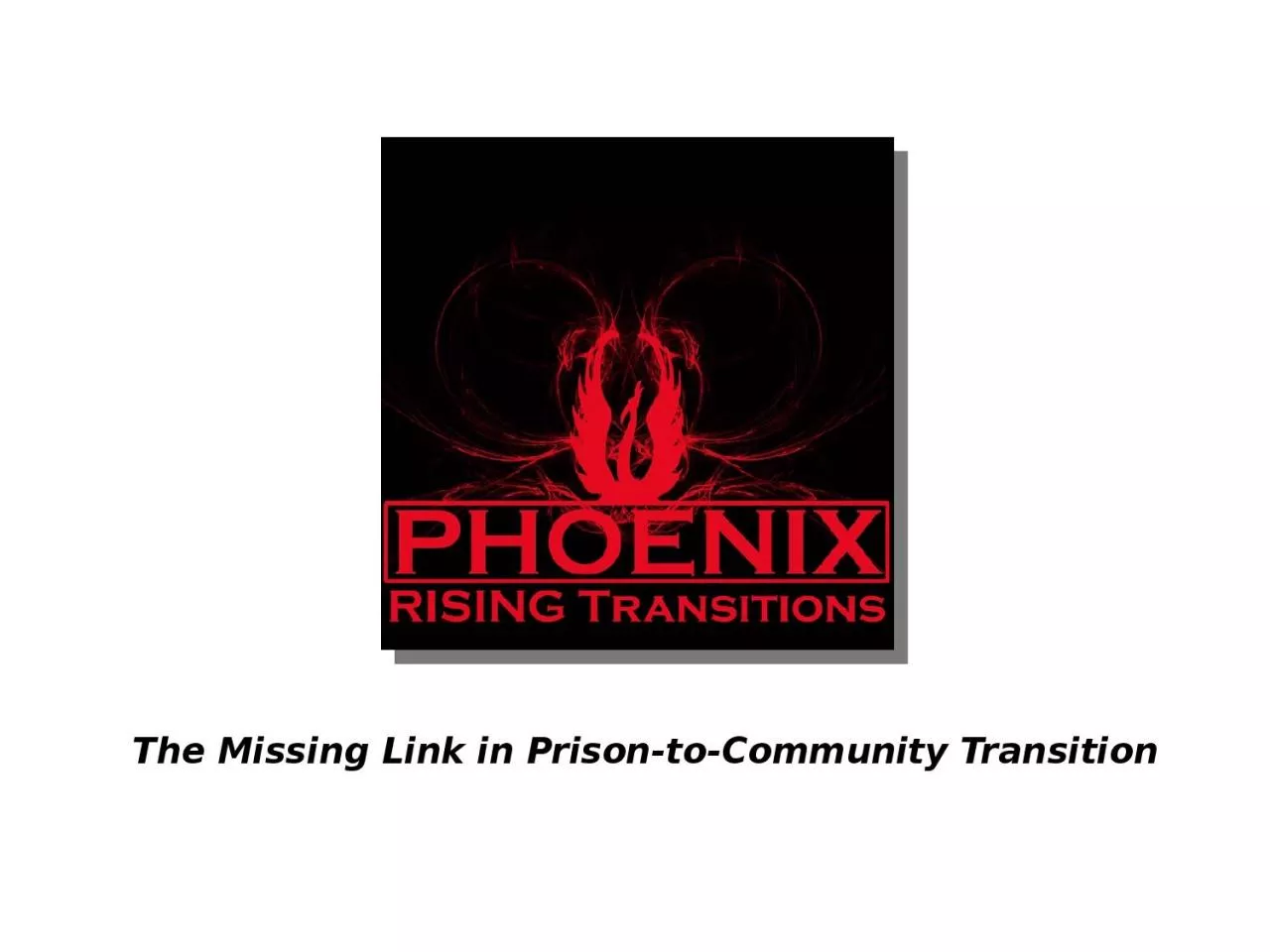 The Missing Link  i n Prison-to-Community Transition